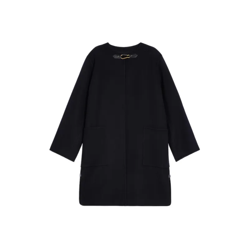 CELINE Coat With Pure Collar In Double Faced Cashmere-0