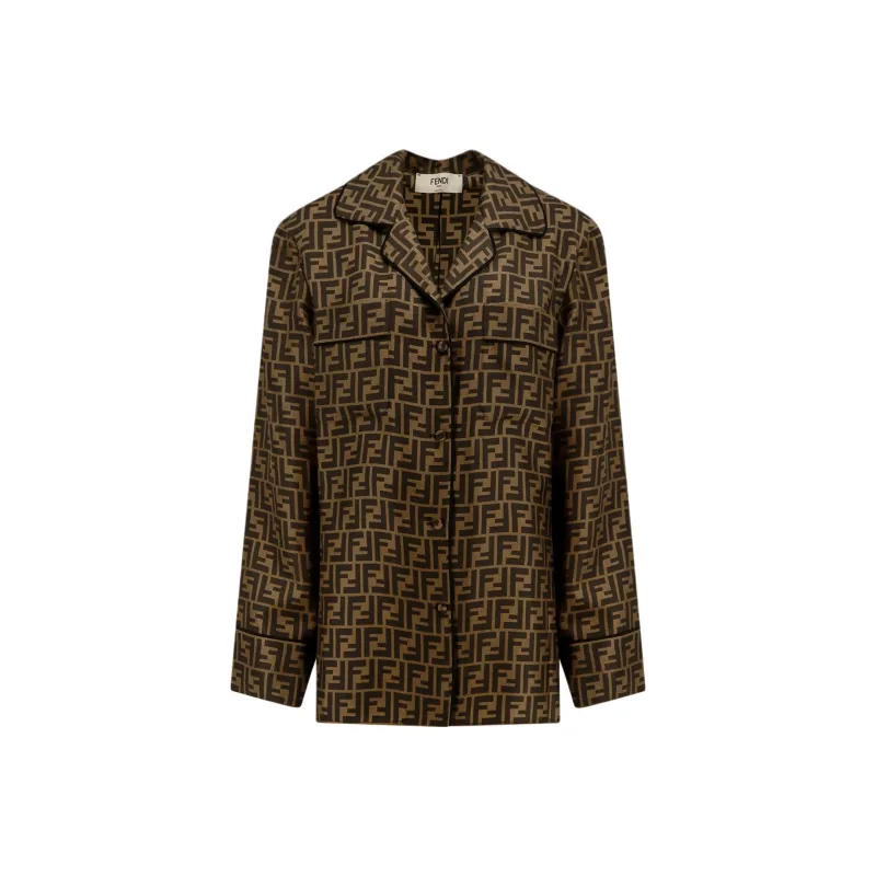 FENDI Shirts Women's Brown-0