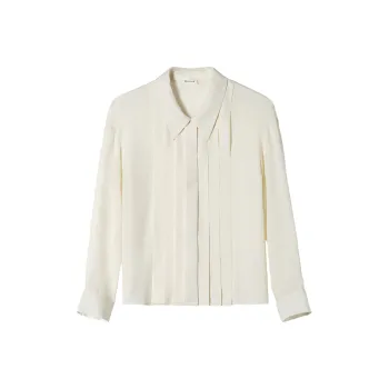 LILIXIUKE Shirt Women's Ivory White