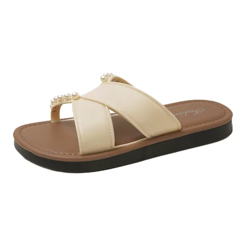 SHAJI Home Slippers White/Yellow/Brown/Black