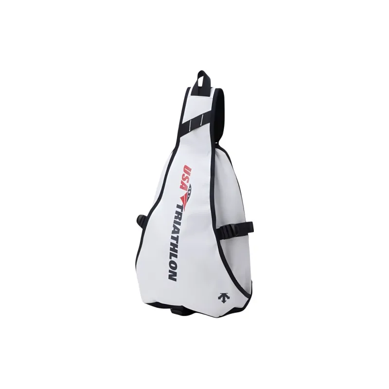 DESCENTE Nylon Sling Bag Unisex White-1