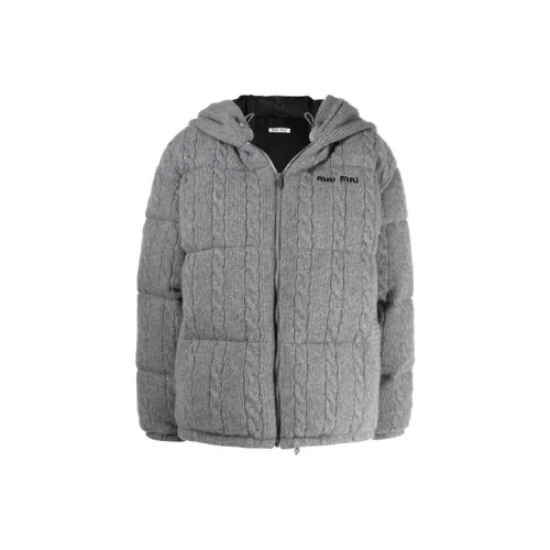 MIU MIU Down Jacket Women's Gray