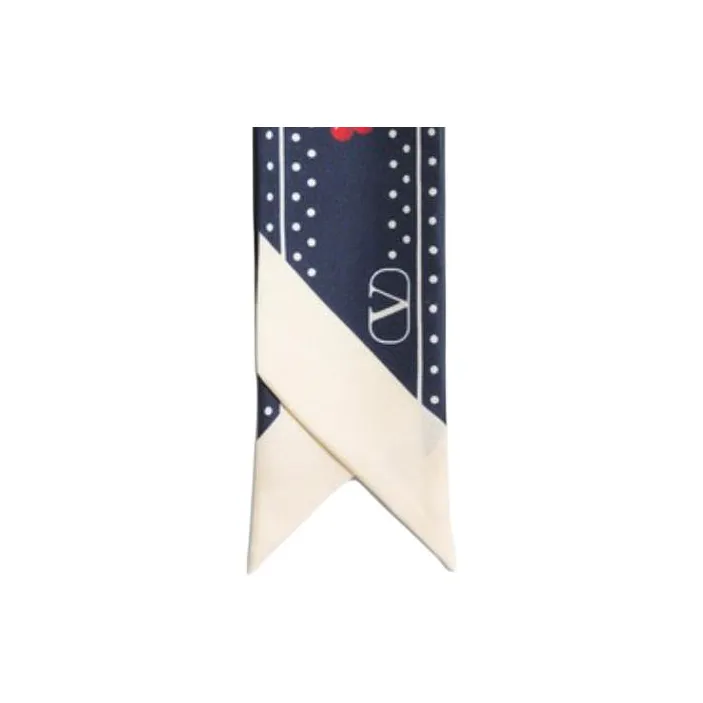 Valentino Silk Scarves Women's Blue-2