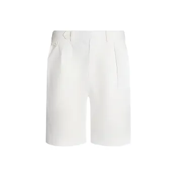 Polo Ralph Lauren Pleated Poplin Tennis Short Casual Shorts Men's White