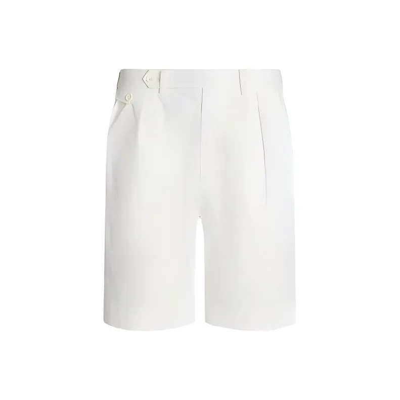 Polo Ralph Lauren Pleated Poplin Tennis Short Casual Shorts Men's White-0