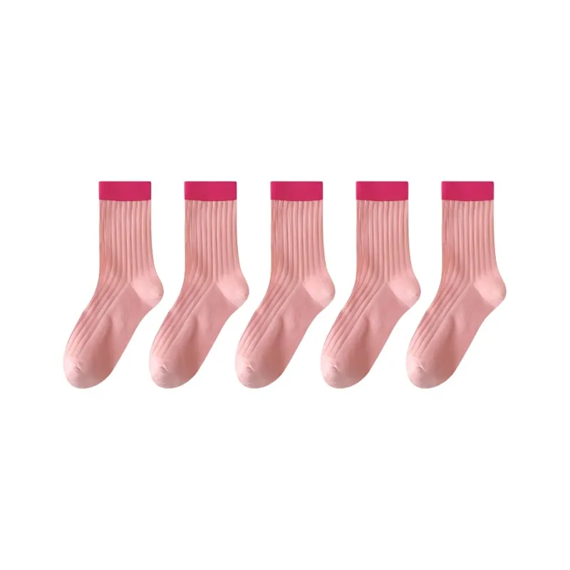 H YXIANG Mid Calf Socks Women's Combo Set-14
