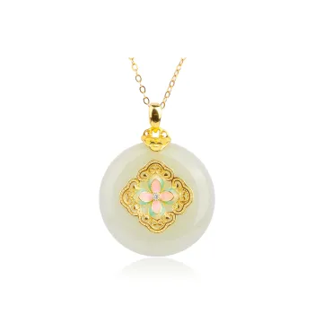 CHINA GOLD Pendants Pale Greenish White Jade Women's