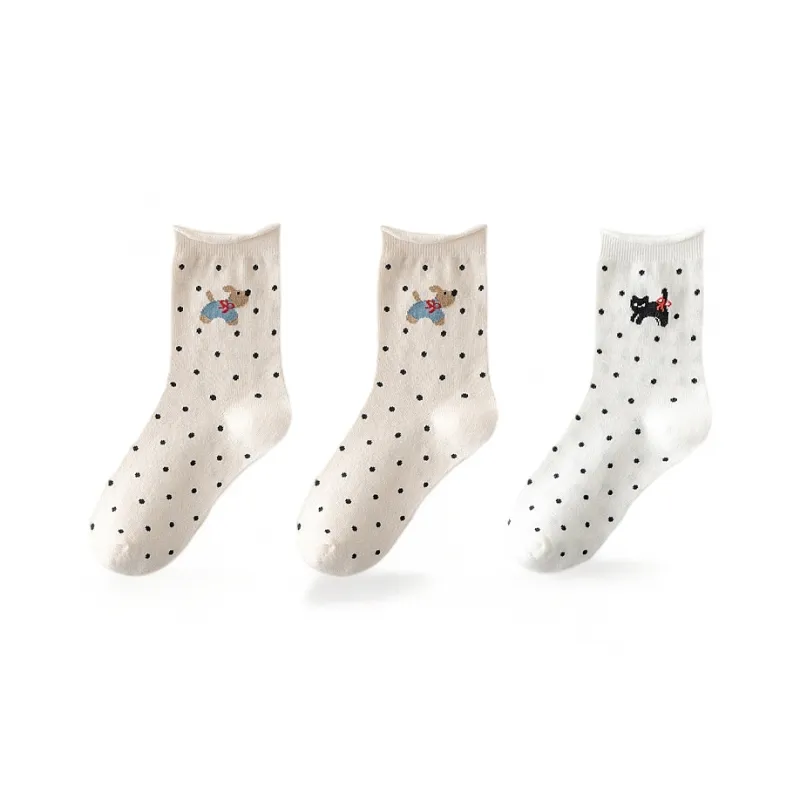 H YXIANG Mid Calf Socks Women's Combo Set-16