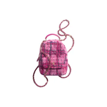 CHANEL Wool Backpack Women's Multicolor
