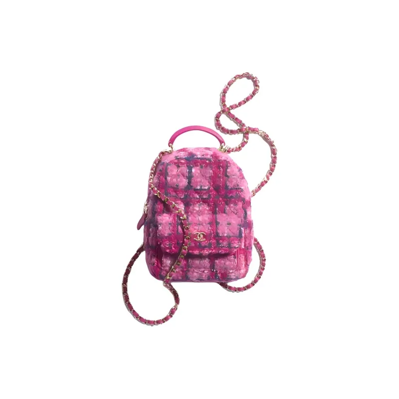 CHANEL Wool Backpack Women's Multicolor-0