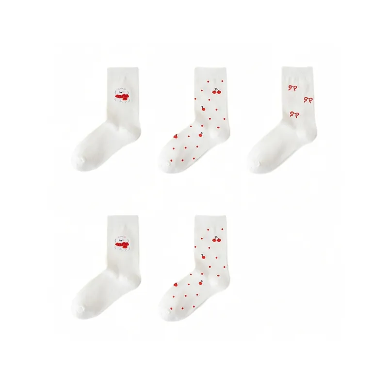 H YXIANG Mid Calf Socks Women's Combo Set-20