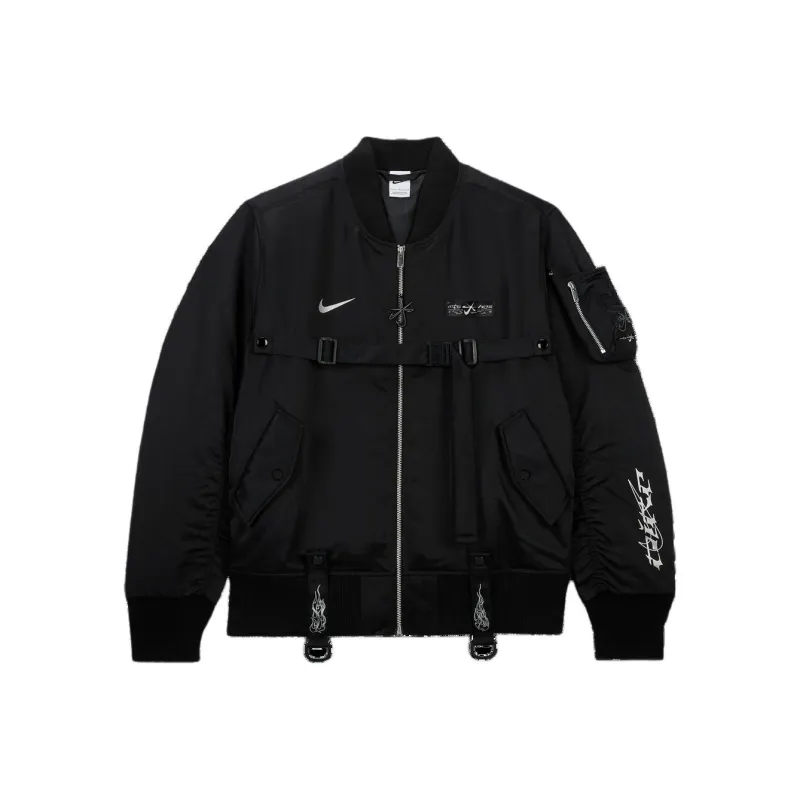 Nike X Megan Thee Stallion Bomber Jacket Black-0