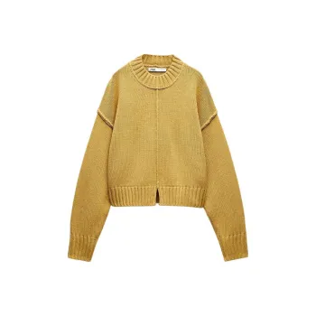 ZARA Knitwear Women's Yellow