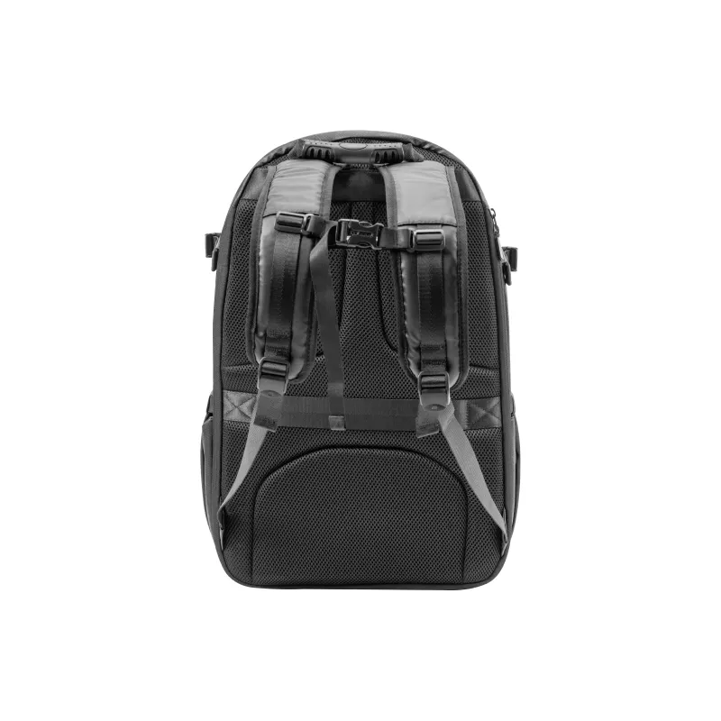 LARA STAR PVC Polyvinyl Chloride Membrana Dermalis Backpack Regular Men's Black-4