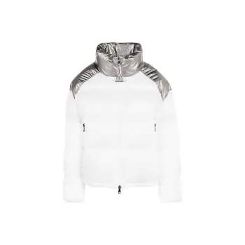 Moncler Cuscute Puffer Shiny Jacket 'White/Silver'
