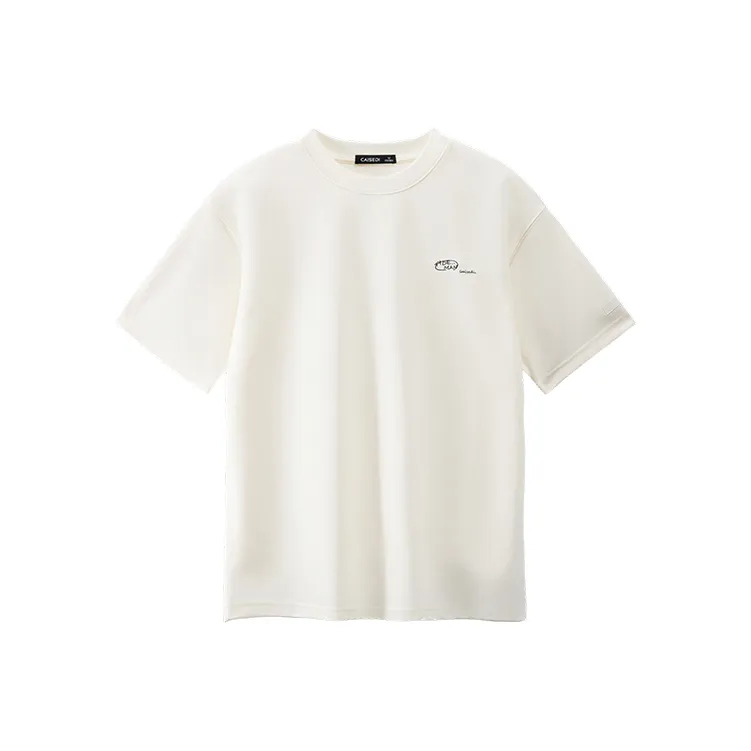 CAISEDI T Shirts Men Apricot-0