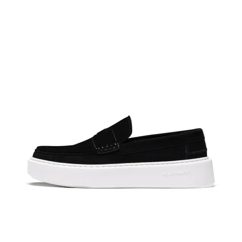 TRUFFAUT Vintage Platform Casual Slip on Low Top Height Increasing Skateboard Shoes Men's