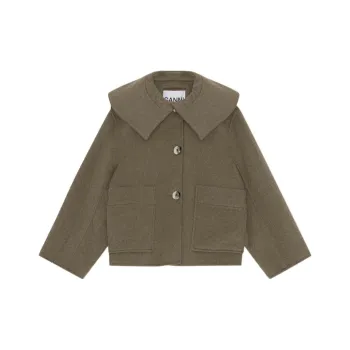 GANNI Jackets Women's Khaki