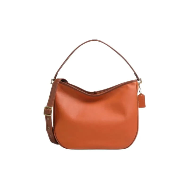 COACH Soft Tabby Leather Shoulder Bag, Crossbody Bag Tubas Women's Canyon Red-1