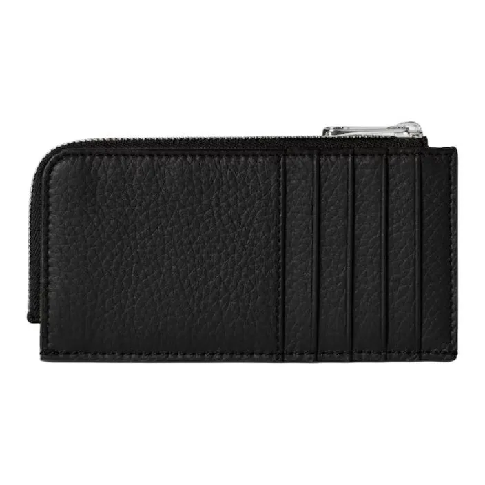 GUCCI Grain Leather Wallet Men's Black-3