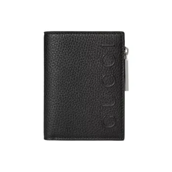 GUCCI Leather Wallet Small Size Men's Black