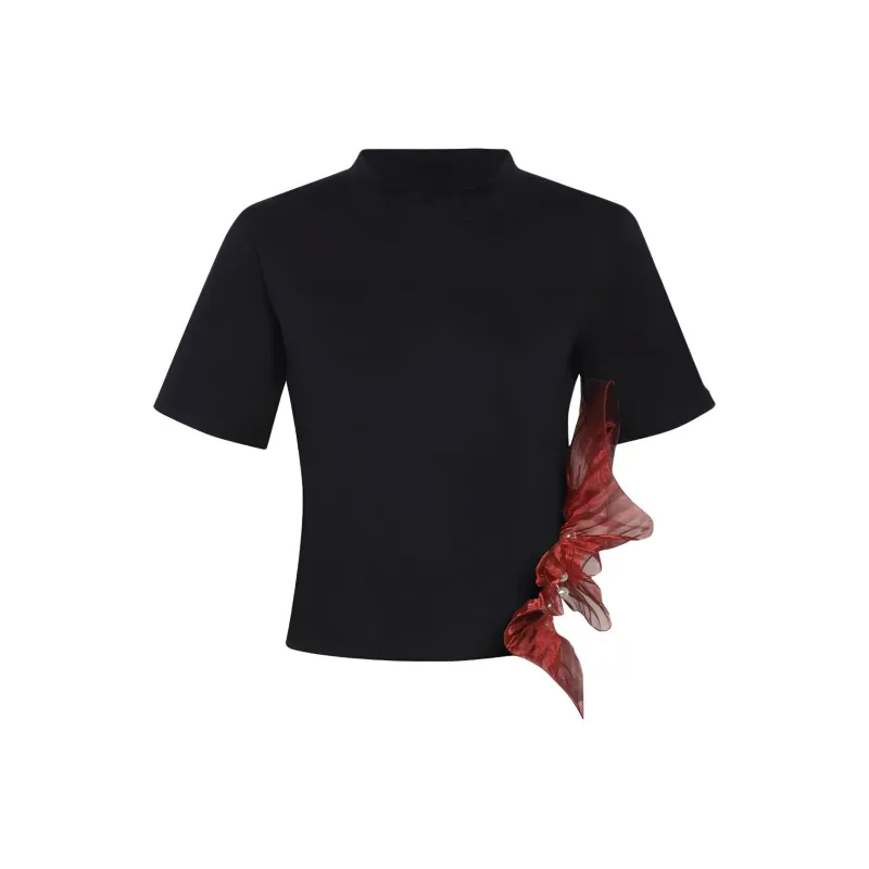 REJJ Regular T Shirt Women's Black-0
