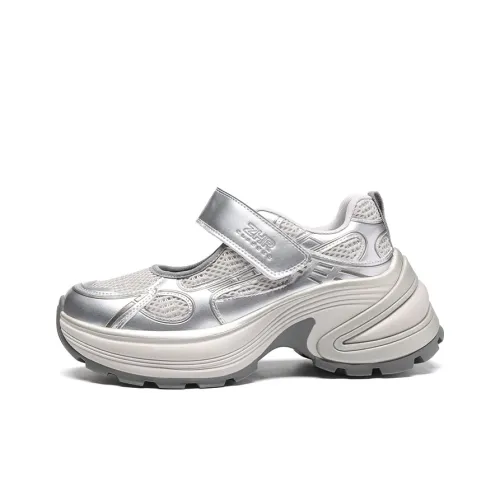ZHR Mint Abrasion Resistant, Breathable, Lightweight Low Top Chunky Sneakers Women's