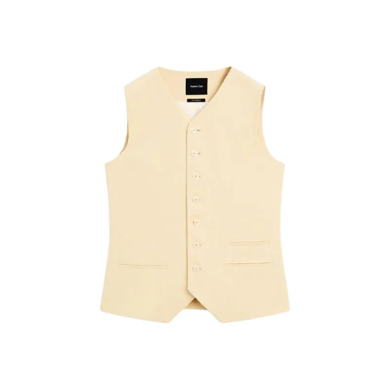 Massimo Dutti Tank Top Women's Ecru-0