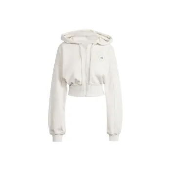 Adidas Logo print Cropped Hoodie