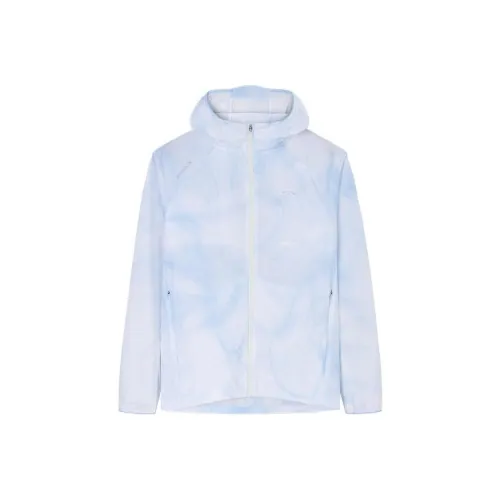 Anta Running Collection Jackets Coats Women's Misty Blue/Full Of Stamps