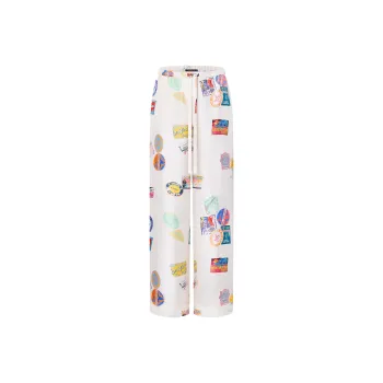 LOUIS VUITTON SS25 Pajama Pants Women's White