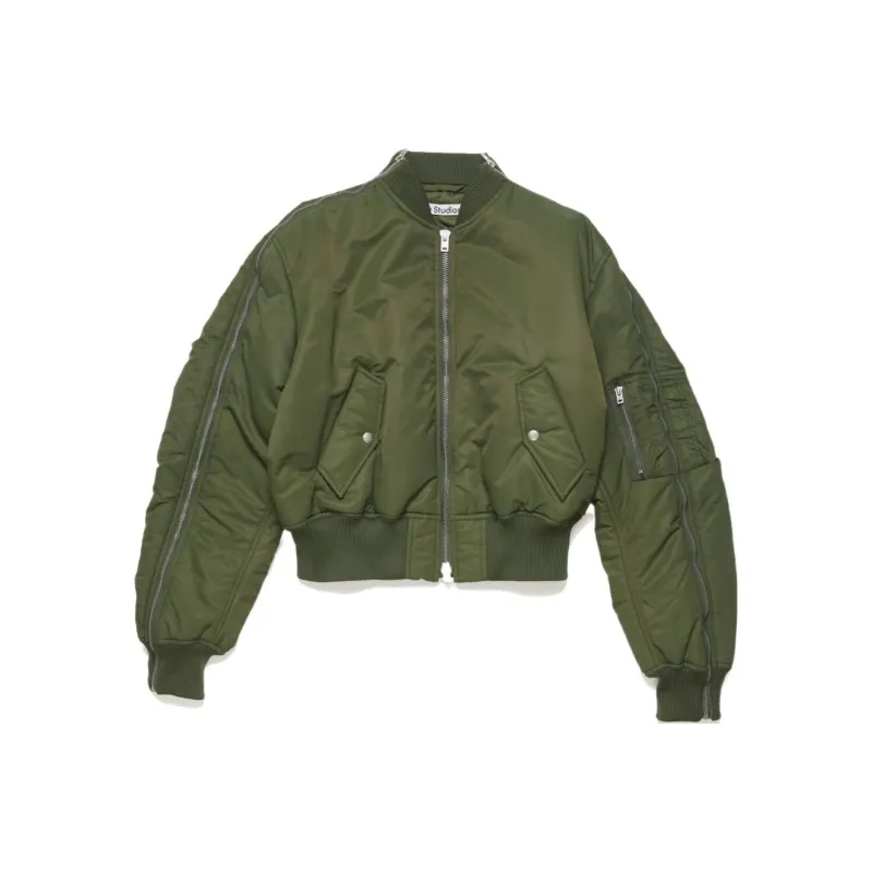 Acne Studios SS24 Jackets Coats Women's Olive Green-0