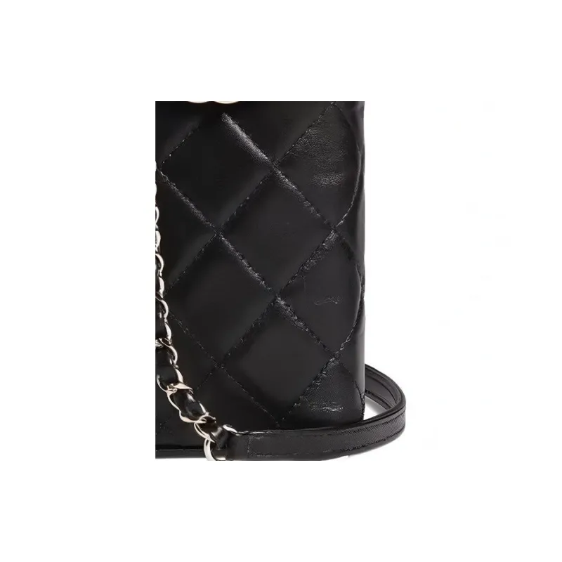 CHANEL Lambskin Cell Phone Pouch, Shoulder Bag, Crossbody Bag Mini Women's Black-2
