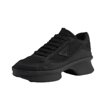 PRADA Logo Patch Trainers Women's