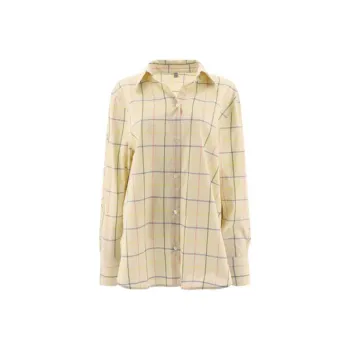 TOTEME Windowpane Printed Long Sleeved Shirt
