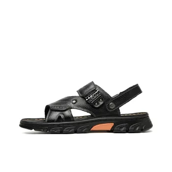 CARTELO Beach Sandals Men Black/Brown
