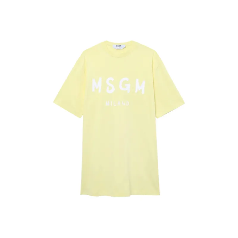 MSGM T Shirts Women's Yellow-0