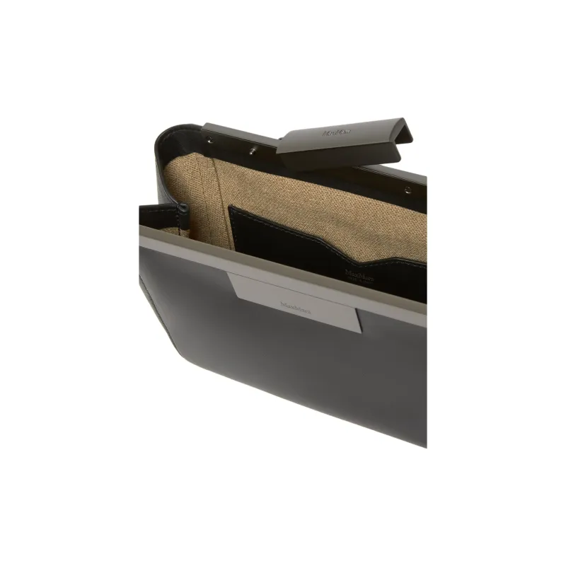 MaxMara Calfskin Fanny Pack Men's Black-5