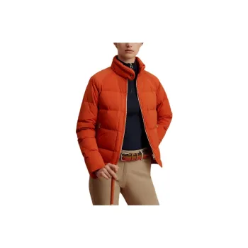 HERMES Down Jacket Women's Flame Orange
