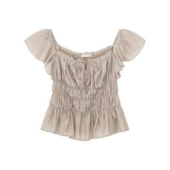 MUNJOUR Chiffon Shirts Women's