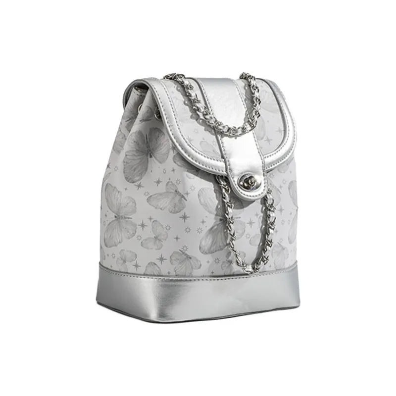 BOBDOG PU Backpack Women's Silver/Ecru-1