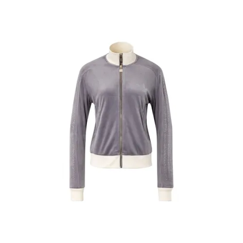 Adidas Originals Clover Series Outfit Jackets Coats Women's Shadow Gray/Ivory