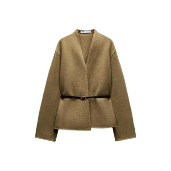 ZARA Jackets Coats Women's Dark Olive Green
