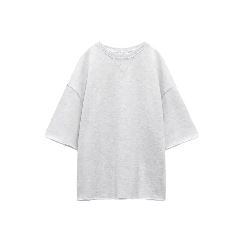 ZARA Sweatshirts Women's Zebra Print Gray-0
