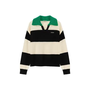NO ONE ELSE Knitwear Women's Black White Stripes