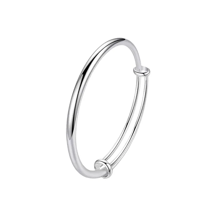 CHINA GOLD 999 Fine Silver Bangles Women's-0