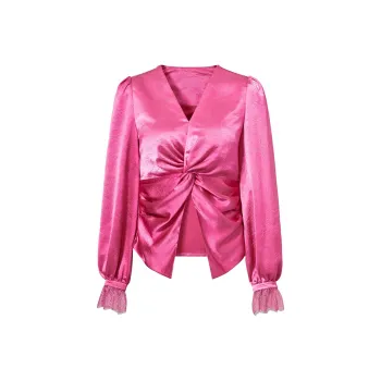 BADINA Chiffon Shirt Women's Fuchsia