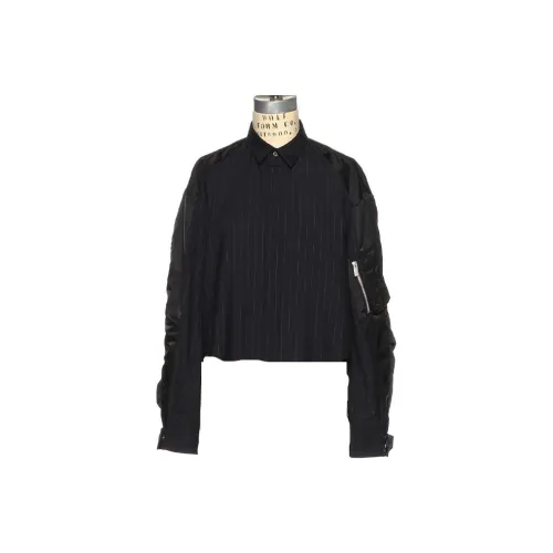 Sacai Barneys New York Silver Seat Flagship Store 20th Anniversary Commemoration Series Shirts Women's Black