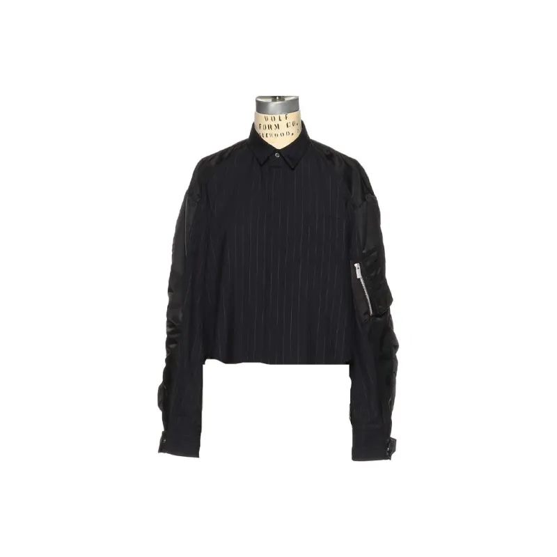 Sacai Barneys New York Silver Seat Flagship Store 20th Anniversary Commemoration Series Shirts Women's Black-0