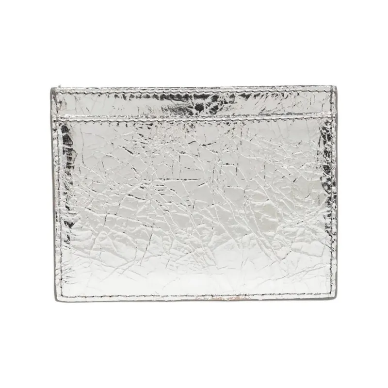 Vivienne Westwood Cow Leather Card Holder Women's Silver-1